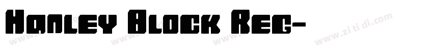 Hanley Block Reg字体转换